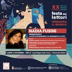 📕𝑵𝑼𝑶𝑽𝑨 𝑫𝑨𝑻𝑨 - Lunedì 11 novembre
Vi aspettiamo per la lectio di lunedì 11 novembre alle 18:00, nell'Aula Magna - Aldo Cossu, dal tema “𝐕𝐢𝐫𝐠𝐢𝐧𝐢𝐚 𝐖𝐨𝐨𝐥𝐟: 𝐥𝐚 𝐯𝐢𝐭𝐚 𝐞̀ 𝐮𝐧 𝐫𝐨𝐦𝐚𝐧𝐳𝐨, 𝐨 𝐢𝐥 𝐫𝐨𝐦𝐚𝐧𝐳𝐨 𝐞̀ 𝐥𝐚 𝐯𝐢𝐭𝐚?” di e con Nadia Fusini. 
𝐏𝐫𝐨𝐠𝐫𝐚𝐦𝐦𝐚
Saluti istituzionali della Presidente dell’Associazione Presìdi del libro Orietta Limitone. 
Introduzione a cura del Magnifico Rettore Stefano Bronzini e del Direttore del Dipartimento di Ricerca e Innovazione Umanistica Paolo Ponzio. 
👉Cullati dall’“onda” della lettura delle opere di una scrittrice tra le più grandi del Novecento che si dilata in altra scrittura, più scrittura, Nadia Fusini ci dirà come la scrittura può trasformare il lettore in autore o autrice ispirati dalla grande letteratura, imparando a leggere anche dentro sé stessi, in una confusione creativa di stimoli, emozioni e pensieri. 

Scopri le oltre 150 iniziative in tutta la Puglia e fuori regione.
Consulta il programma completo su ▶️ www.presidi.org.