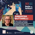 📕FESTA DEI LETTORI 2024 - XX EDIZIONE 
La quinta e ultima lectio è di Annarosa Buttarelli su “𝐂𝐚𝐫𝐥𝐚 𝐋𝐨𝐧𝐳𝐢: 𝐢 𝐫𝐚𝐩𝐩𝐨𝐫𝐭𝐢 𝐚𝐥𝐥’𝐚𝐥𝐭𝐞𝐳𝐳𝐚 𝐝𝐞𝐥𝐥’𝐚𝐦𝐨𝐫𝐞”, martedì 15 ottobre alle ore 18:00 nel Palazzo comunale di San Giovanni Rotondo. 
L’effetto della lettura delle opere di Carla Lonzi è letteralmente “un violento capogiro” per Buttarelli: la trasformazione profonda, la meraviglia del mondo nuovo, avendo basato tutta la sua vita sui rapporti umani, ci racconterà come solo le donne possono costellare i rapporti di punti luminosi e ci accompagnerà nella riflessione sulla sua opera femminista e rivoluzionaria. 

Scopri le oltre 150 iniziative in tutta la Puglia e fuori regione.
Consulta il programma completo su ▶️ www.presidi.org.